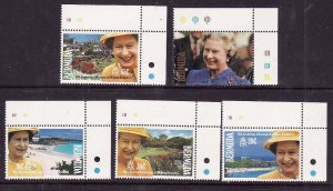 Bermuda-Sc#623-7- id9-unused NH set-QEII-40th Accession-1992-