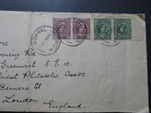 Australia 1944 Censor Cover to UK w/ Charity Stamp / Fold/Edge Creasing - Z10685