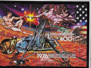 Comoro Islands -400f  Viking Mission S/S (MNH)