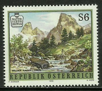 Austria #1495 MNH Stamp, Wilder Kaiser Mountain, Tyrol