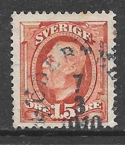 Sweden 59: 15o Oscar II, used, F-VF