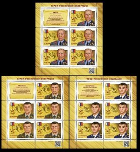 2019 Russia 2789KL-2791KL Heroes of the Russian Federation