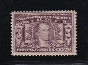 325 VF original gum never hinged with nice color cv $ 175 ! see pic !