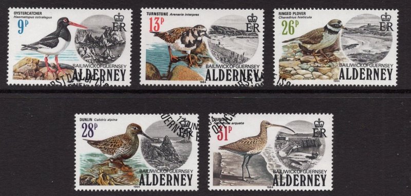 Alderney  #13-17 cancelled  1984 birds