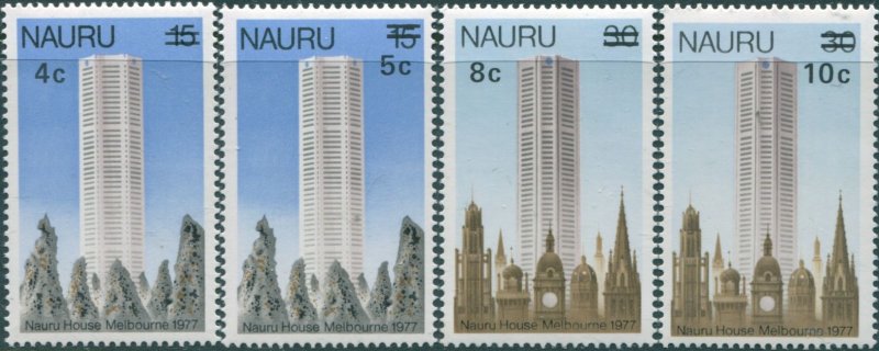 Nauru 1978 SG170-173 Surcharges set MNH