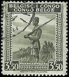 BELGIAN CONGO   #220 USED (2)