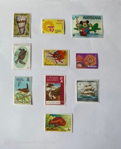 LOT OF 10 STAMPS, MNH , DIFFERENT COUNTRIES, & TOPICS