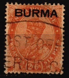 Burma Used Scott 6 w/damaged perf