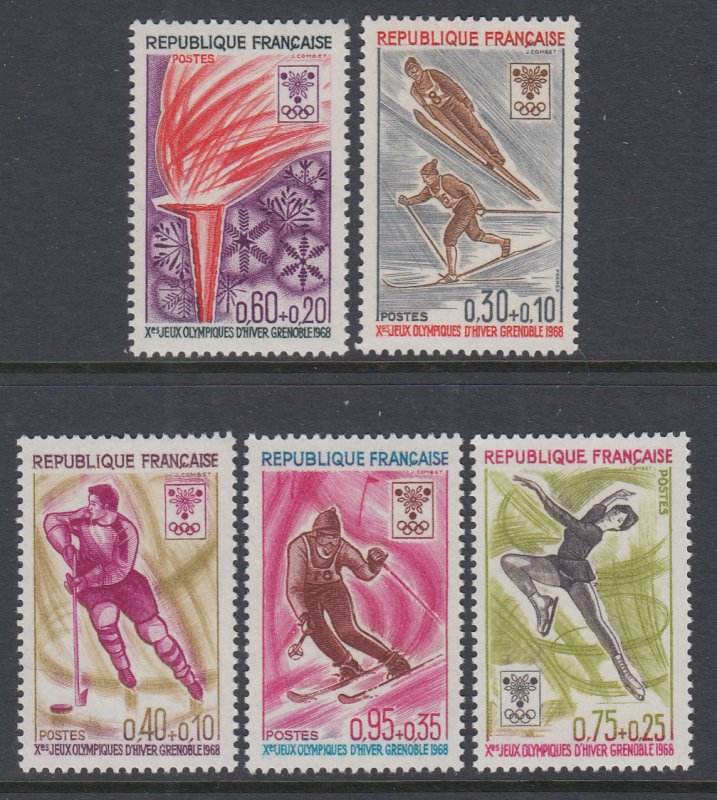 France B411-B415 Winter Olympics MNH VF