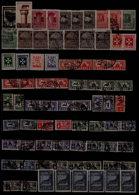 Italy Rhodes mint/used lot SCV200+