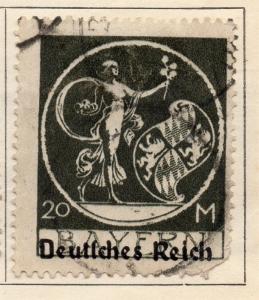 Germany 1920 Early Optd Issue Fine Used 20M. 101610