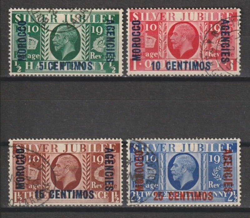 MOROCCO AGENCIES 1935 SG 149/52 USED Cat £32