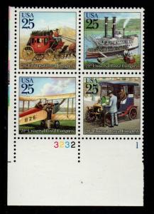 ALLY'S STAMPS US Plate Block Scott #2434-7 25c Trad. Mail Delivery [4] MNH [STK]