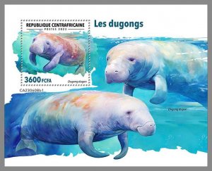 CENTRALAFRICA 2023 MNH Dugongs S/S I #608b1