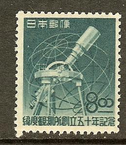 Japan, Scott #478, 8y Telescope, Fine Ctring, MH