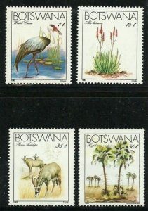 Album Trésors Botswana Scott #329-332 Endangered Espèces Nh Menthe
