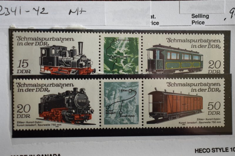 GERMANY DDR  2341-42  MNH   STRIP