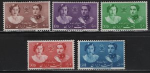 IRAN,  871-875  MINT HINGED  SET