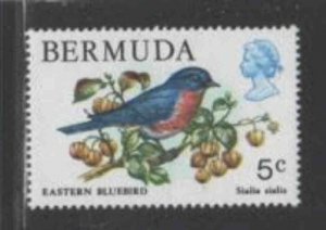 BERMUDA #365 1978 5c EASTER BLUE BIRD MINT VF LH O.G bb