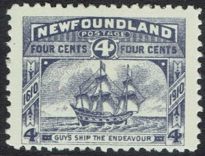 NEWFOUNDLAND 1910 GUY ISSUE 4C PERF 12