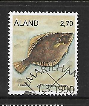 ALAND ISLANDS, 48,  USED, FISH