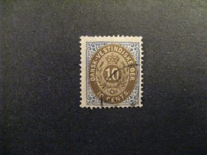 Danish West Indies #10 used  a23.3 8521