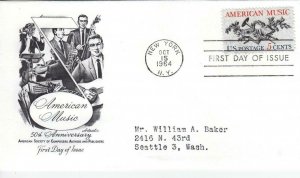 1964, American Music, Artmaster, FDC (D13905)