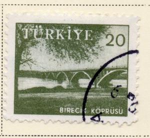 Turkey 1959-60 Early Issue Fine Used 20k. 093964
