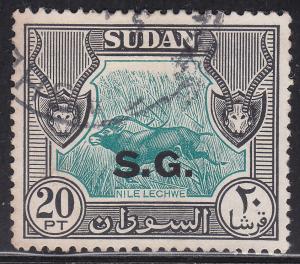 Sudan O59 Nile Lechwe, Official 1951