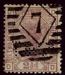 Great Britain SCV#66 Used Pl3 F-VF hr SCVS130.00.....Enhance your collection!