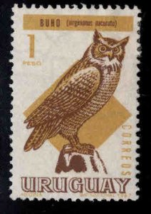 Uruguay Scott  751 MH* Owl Bird stamp 1967