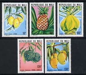 MALI - 1978 - Fruit - Perf 5v Set - Mint Never Hinged