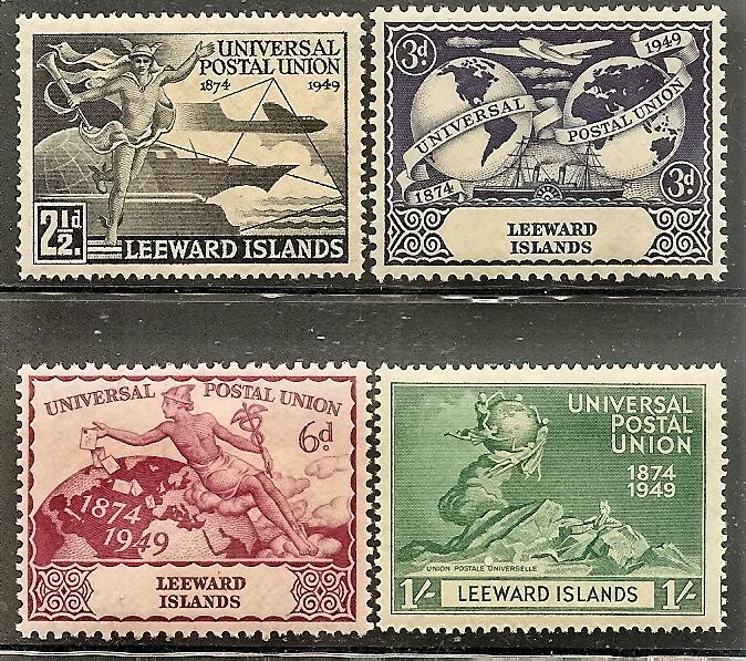 Leeward Isls. 126-29 Mint OG 1949 UPU Anniversary