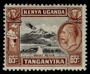 KENYA UGANDA TANGANYIKA GV SG117, 65c black & brown, M MINT. Cat £18.