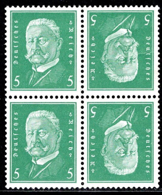 Germany Scott # 368a, mint nh, pair, tete beche, Mi# K10