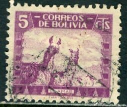 Bolivia; 1939: Sc. # 253: Used Single Stamp