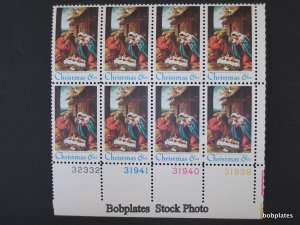 BOBPLATES #1414 Christmas Plate Block F-VF MNH See Details for #s/Pos