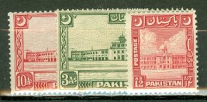QJ: Pakistan 47-54 mint CV $131.50; scan shows only a few