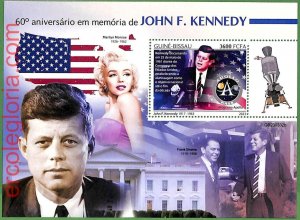 B1482 - GUINE-BISSAU - ERROR MISPERF Stamp Sheet -2023 - John F. Kennedy-