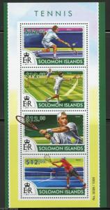 SOLOMON ISLANDS  2015  TENNIS  SHEET  MINT NH