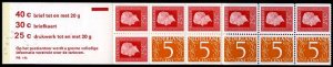 HERRICKSTAMP NETHERLANDS Sc.# 460Bd Booklet Pane of 12