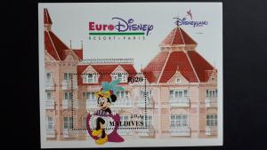 Disney - Maldives 1992. - Eurodisney ** MNH Block