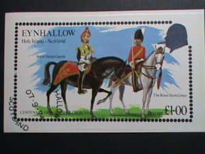 ​SCOTLAND-EYNHALLOW STAMP-1974-CENTENARY- WINSTON CHURCHILL- SOLDIER- S/S  VF