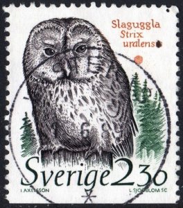 Sweden SC#1724 2.30 kr Ural Owl (1989) Used