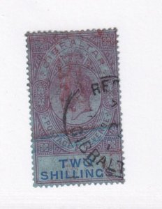 GIBRALTAR # 72 VF-USED - 1912 2sh  - KGV REF(P9886)