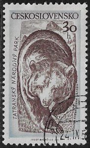 Czechoslovakia #819 Used Stamp - Brown Bear