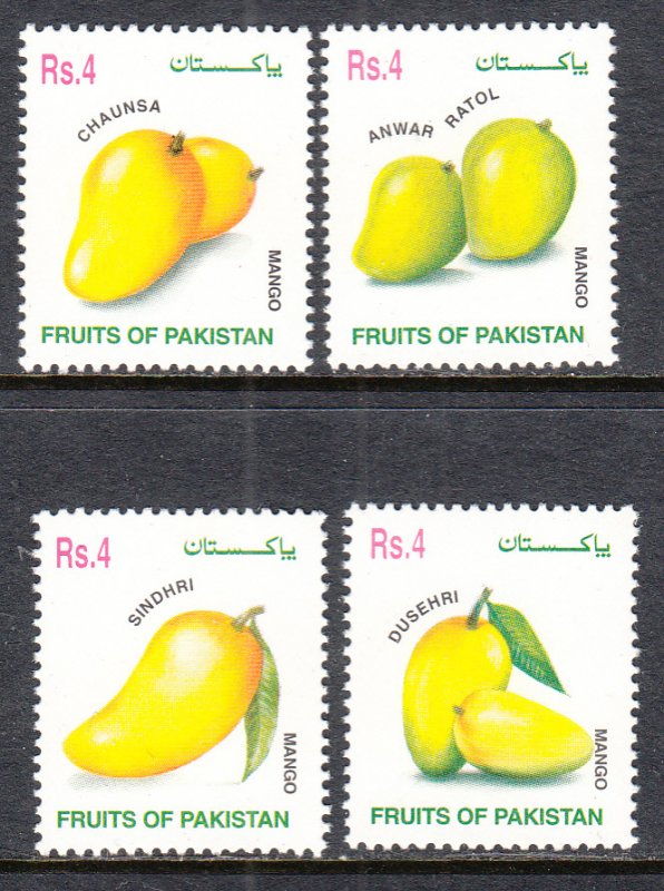 Pakistan 989a-989d Fruit MNH VF