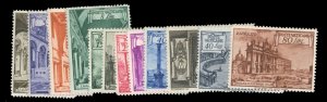 Vatican City #122-131, E11-12 Cat$109.45, 1949 Basilicas, complete set, never...