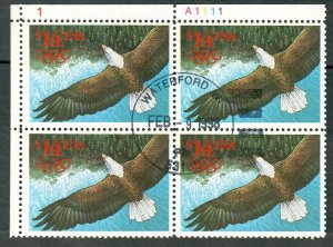 2542 Eagle in Flight used plate block