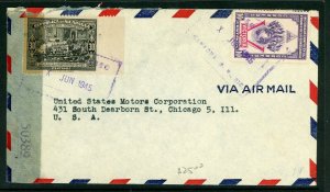 Nicaragua 1945 Airmail Registered Censored Cover U690 ⭐⭐⭐⭐⭐